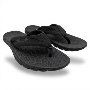 Oakley Operative Sandal 2.0 Mens Size 13 Blackout Sport Flip Flop Black **NEW**